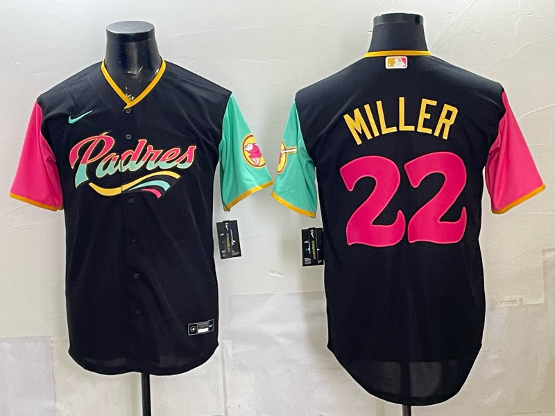 Men San Diego Padres #22 Miller black Nike 2026 MLB Jersey 0528002